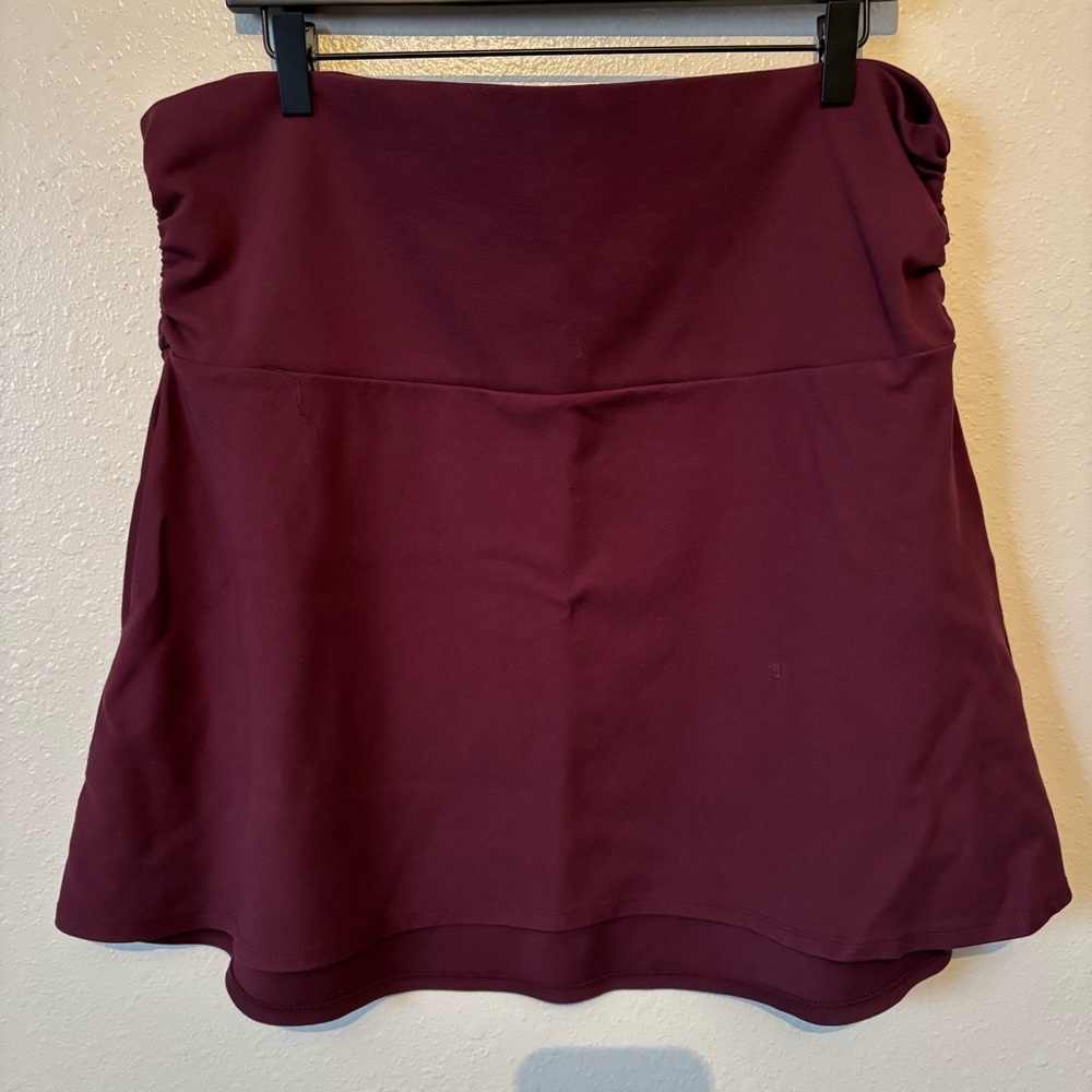 Maroon Carve Designs Skirt